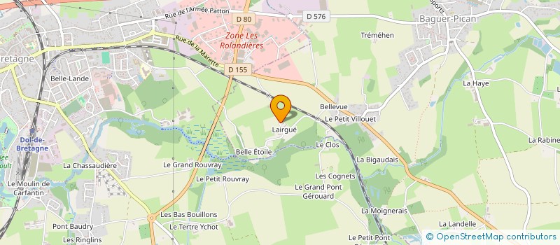 localisation de l'entreprise ET'GP BIOGAZ  BAGUER-PICAN