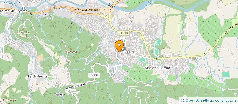 localisation de l'entreprise ET-HOME  CERET