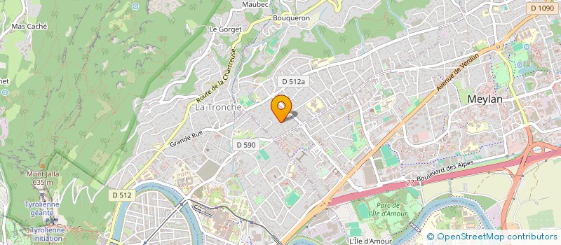 localisation de l'entreprise ET JUSTE LA, UN PETIT GERANIUM  CORENC