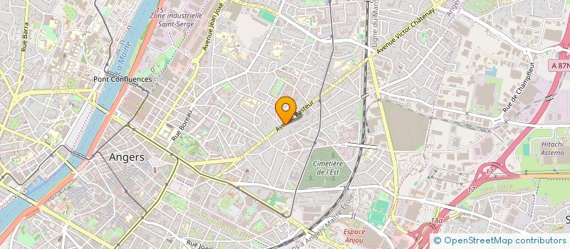 localisation de l'entreprise ET L'ENCRIER DANSE à ANGERS