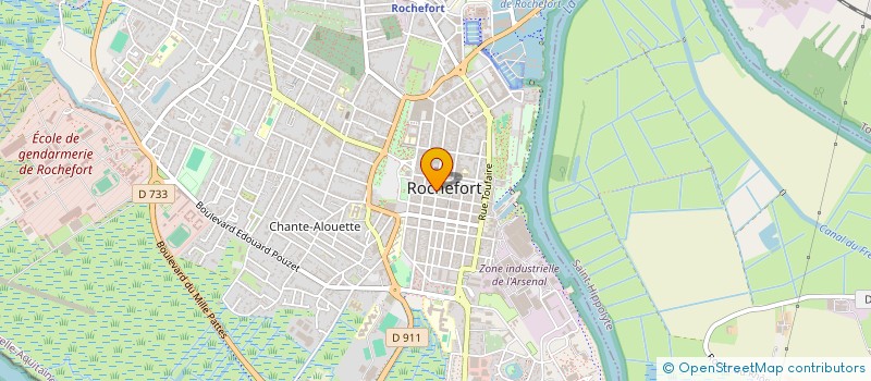 localisation de l'entreprise ET LAINE & CIE  ROCHEFORT