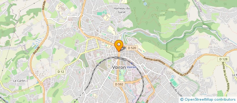 localisation de l'entreprise ET LES FLEURS AUSSI  VOIRON