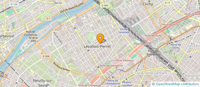 localisation de l'entreprise ET LEVALLOIS à LEVALLOIS PERRET