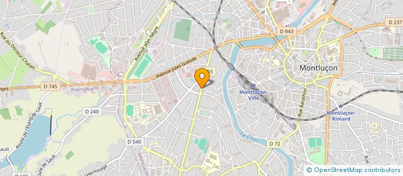 localisation de l'entreprise ET MA MUSIQUE à MONTLUCON