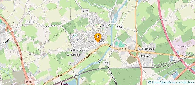 localisation de l'entreprise ET PAF à YVRE-L'EVEQUE