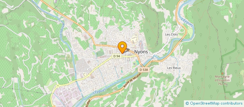 localisation de l'entreprise ET PATATI ET POTERIE à NYONS