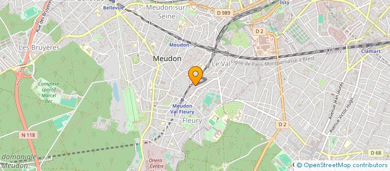 localisation de l'entreprise ET QU'CA CHANTE  MEUDON