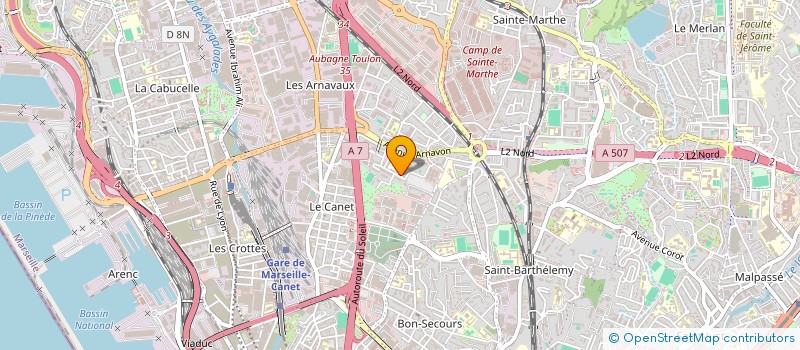 localisation de l'entreprise ET TRANSPORT à MARSEILLE