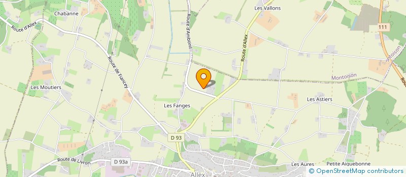 localisation de l'entreprise ET VIE DANSE  ALLEX