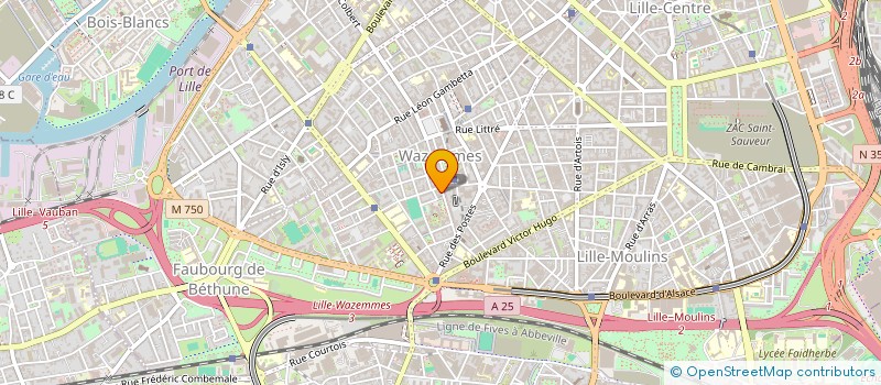localisation de l'entreprise ET ZERO UN à LILLE