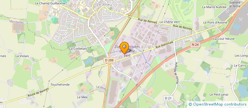 localisation de l'entreprise ET2E  LE RHEU