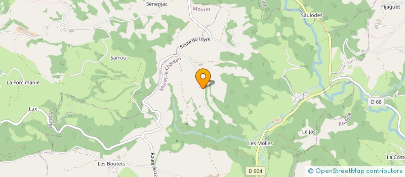 localisation de l'entreprise ETA ANDRIEU  MURET-LE-CHATEAU