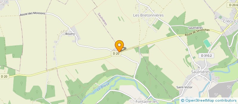 localisation de l'entreprise ETA BONHOMME à FONTAINE-LES-RIBOUTS