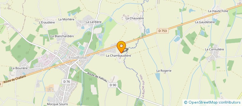 localisation de l'entreprise ETA BOUANCHEAU à FROIDFOND