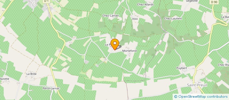 localisation de l'entreprise ETA BROC à SEGONZAC