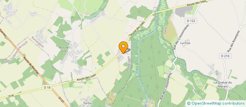 localisation de l'entreprise ETA BRUANT  ROMEGOUX