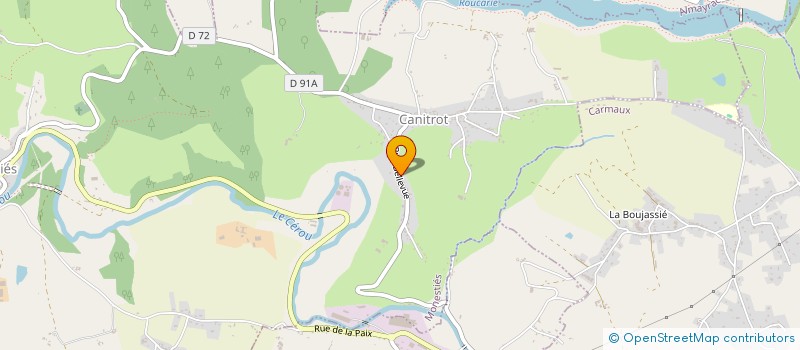 localisation de l'entreprise ETA CARIVENC-BARRAU  MONESTIES