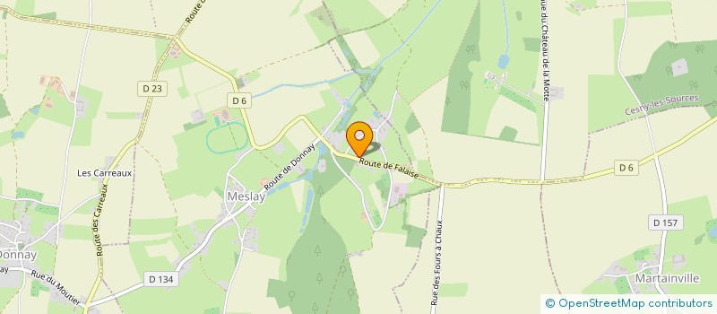 localisation de l'entreprise ETA CB AGRI  MESLAY