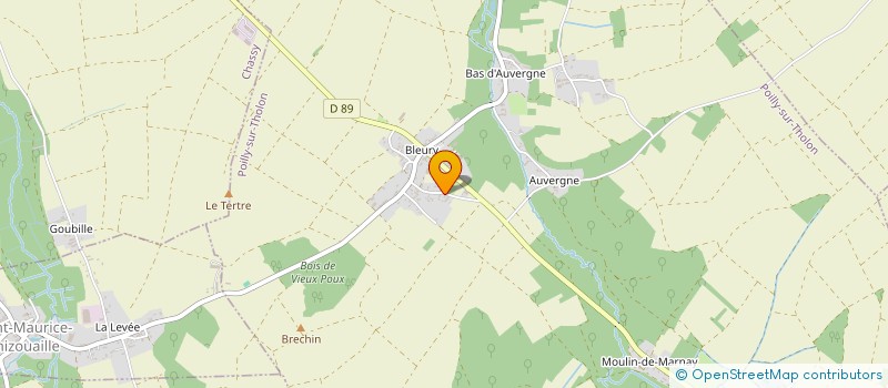 localisation de l'entreprise ETA COLLIGNON  POILLY-SUR-THOLON