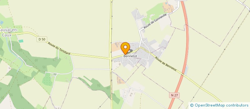 localisation de l'entreprise ETA DE BENNETOT  BEAUVAL-EN-CAUX