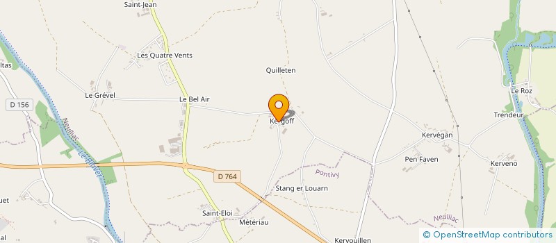 localisation de l'entreprise ETA DE KERGOFF  NEULLIAC