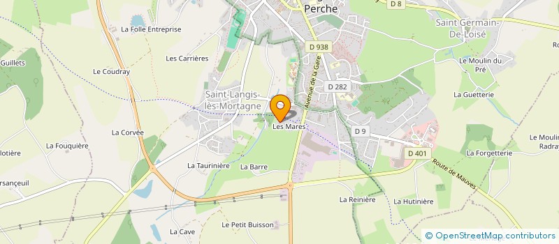 localisation de l'entreprise ETA DE MONPERTHUIS à SAINT-LANGIS-LES-MORTAGNE