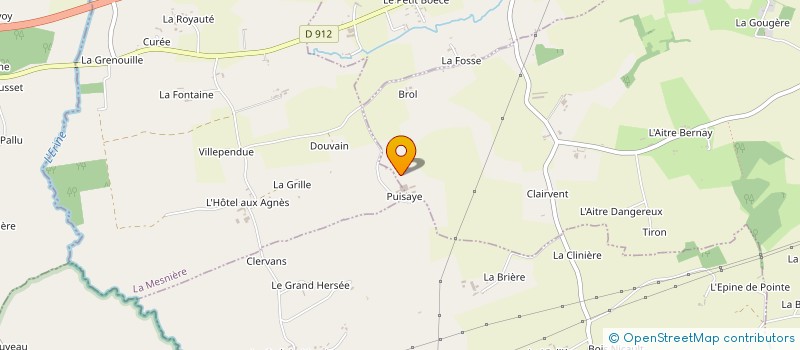 localisation de l'entreprise ETA DE PUISAYE à COURGEOUT
