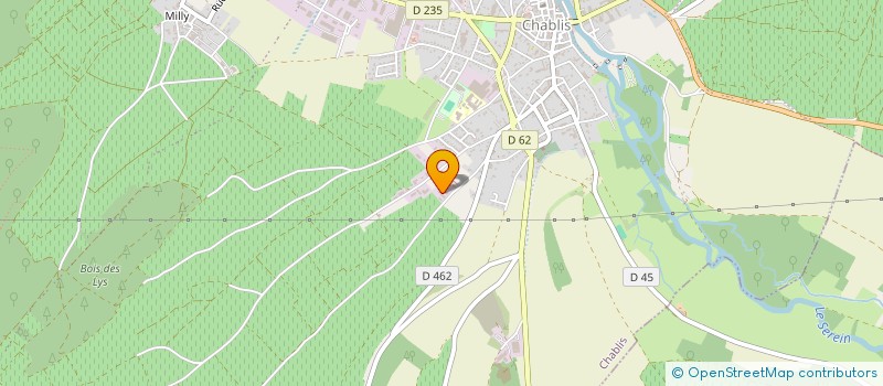 localisation de l'entreprise ETA DES CEPAGES O BOUCHONS  CHABLIS