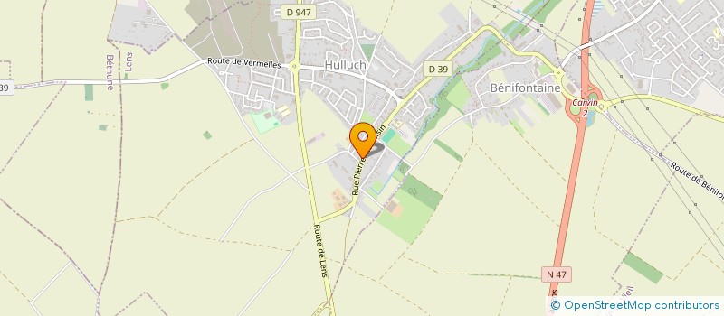 localisation de l'entreprise ETA DES FLANDRES  HULLUCH