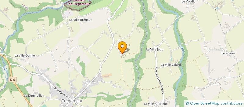 localisation de l'entreprise ETA DU GOELO - COLLIN OLIVIER  TREGOMEUR