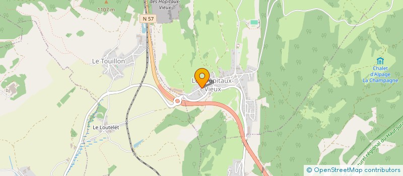 localisation de l'entreprise ETA DU HAUT PLATEAU  LES HOPITAUX-VIEUX