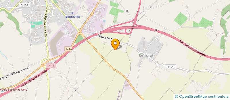 localisation de l'entreprise ETA DU HOUCLON  BEUZEVILLE