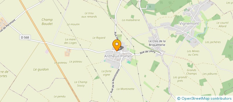 localisation de l'entreprise ETA DU MESTE JOUAN  ANTHEUIL-PORTES