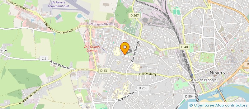 localisation de l'entreprise ETA DU POINT DU JOUR à NEVERS