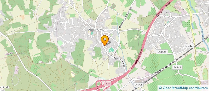 localisation de l'entreprise ETA DU POUJOLAS  AIGUES-VIVES