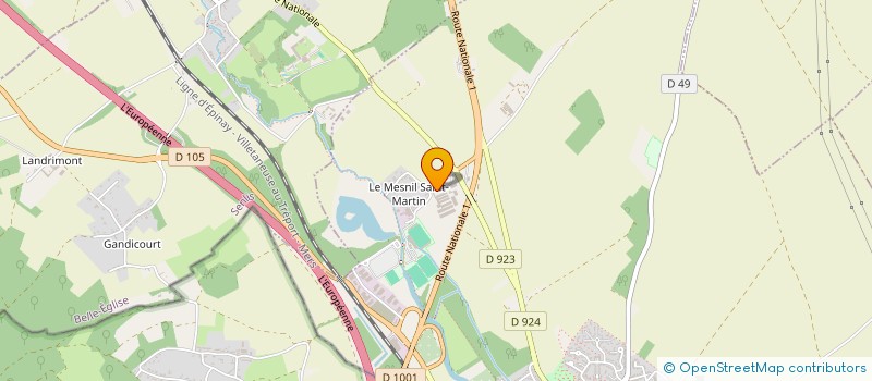 localisation de l'entreprise ETA DU SILLON  CHAMBLY