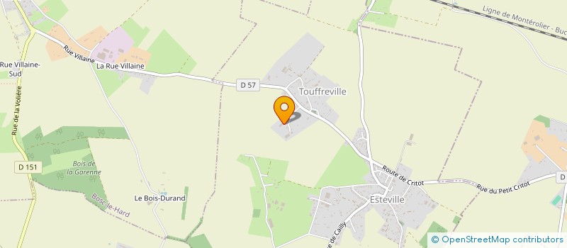 localisation de l'entreprise ETA DU VERSANT  ESTEVILLE