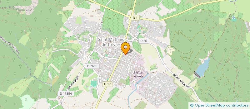 localisation de l'entreprise ETA ELECTRONIQUE à SAINT-MATHIEU-DE-TREVIERS