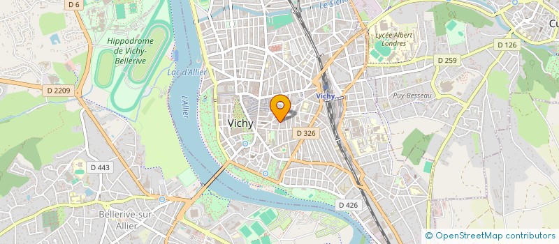 localisation de l'entreprise ETA ETUDES TECHNIQUES AUVERGNE à VICHY