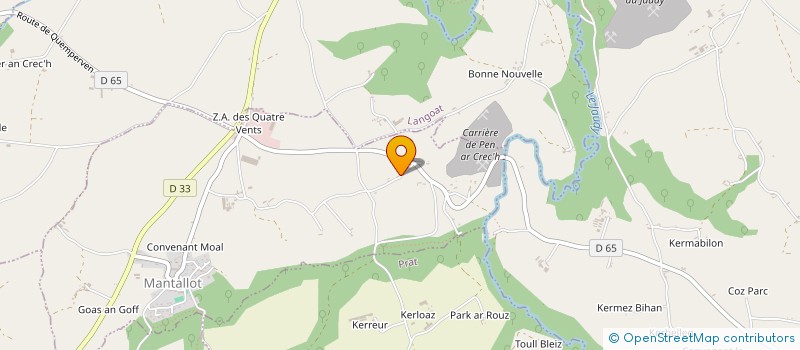 localisation de l'entreprise ETA FOURDRILIS à MANTALLOT