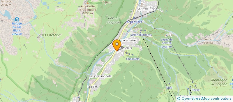 localisation de l'entreprise ETA IMMOBILIER à CHAMONIX-MONT-BLANC