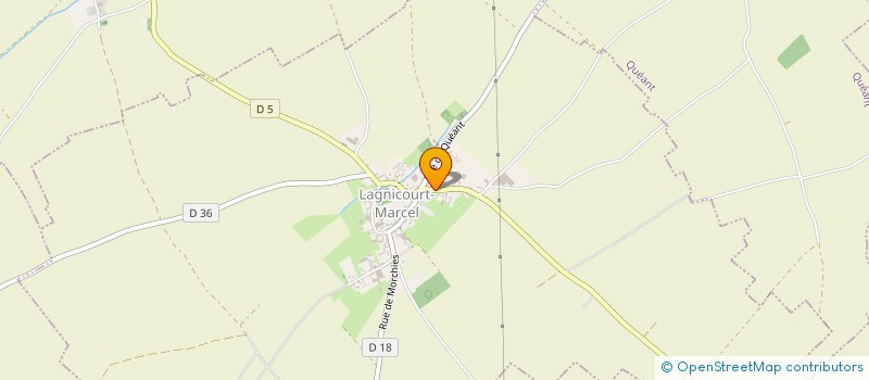 localisation de l'entreprise ETA LAVALLARD à LAGNICOURT-MARCEL
