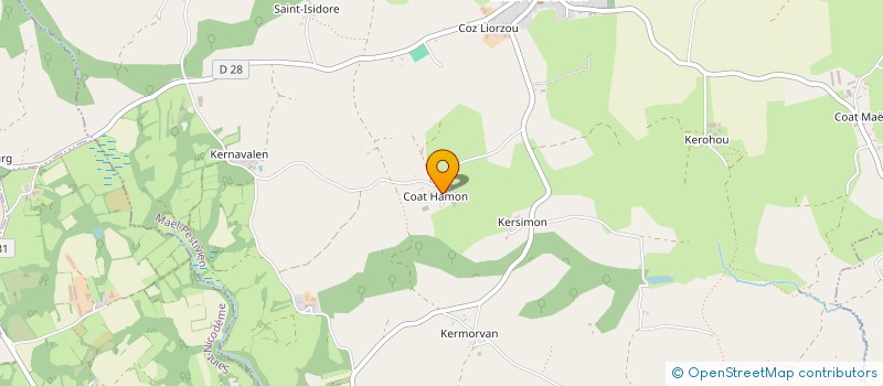 localisation de l'entreprise ETA LE CAM à MAEL-PESTIVIEN