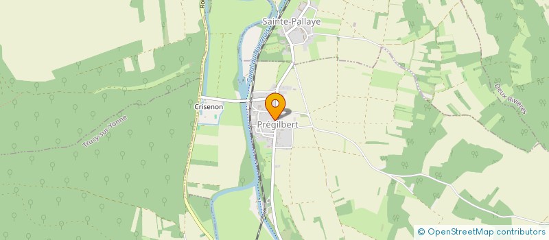 localisation de l'entreprise ETA LES VALLEES DE L'YONNE  SAINTE-PALLAYE