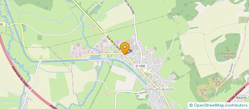 localisation de l'entreprise ETA MIGNON  POUILLY-EN-AUXOIS