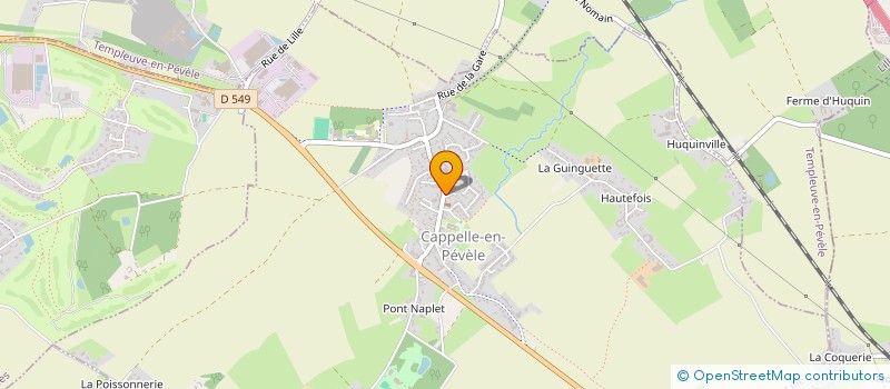 localisation de l'entreprise ETA.OMEGA  CAPPELLE-EN-PEVELE