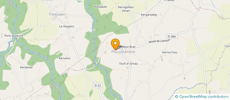 localisation de l'entreprise ETA OMNES  PLOUZELAMBRE