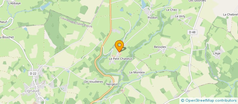 localisation de l'entreprise ETA PEINTURIER SAS à LOURDOUEIX-SAINT-PIERRE