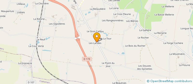 localisation de l'entreprise ETA PLANTE  RETIERS