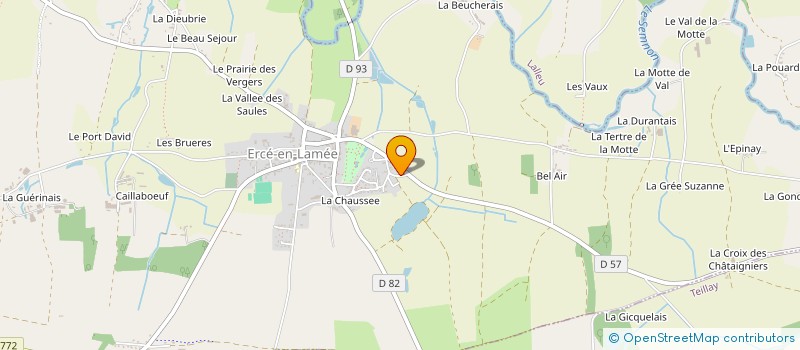 localisation de l'entreprise ETA PRESTAGRI  ERCE-EN-LAMEE